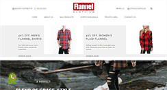 Desktop Screenshot of flannelclothing.com